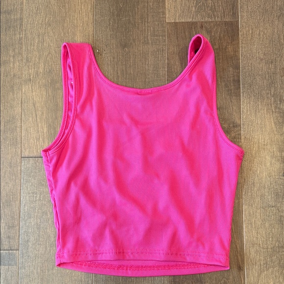 SHEIN Hot Pink Tank Top with Pearl Accents - Picture 4 of 4